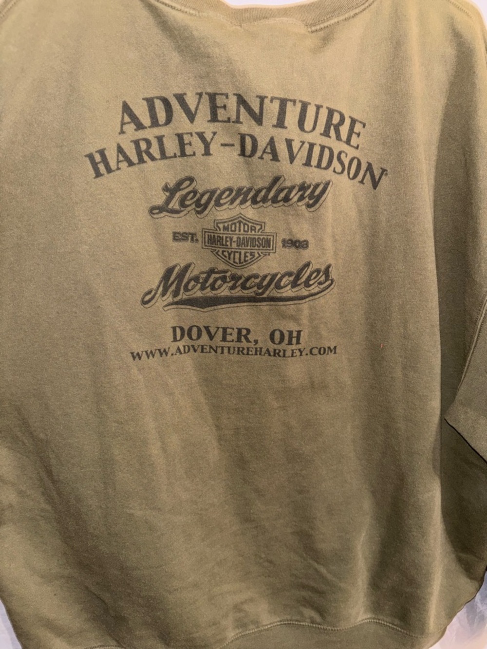 Harley Davidson Crewneck Sweatshirt with Chest Graphic - Picture 6 of 7